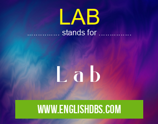 LAB means L a b LAB