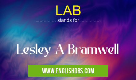 LAB means Lesley A Bramwell LAB