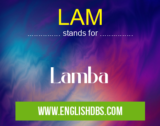 LAM means Lamba LAM