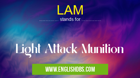LAM means Light Attack Munition LAM