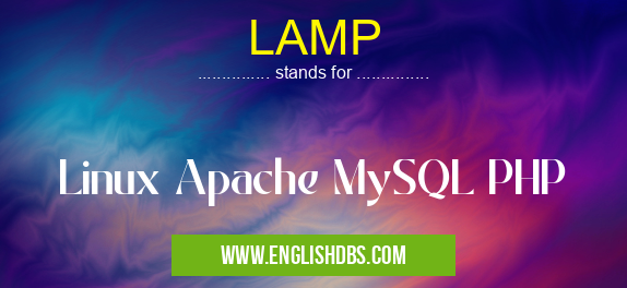 LAMP means Linux Apache MySQL PHP LAMP