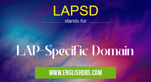LAPSD means LAP-Specific Domain LAPSD