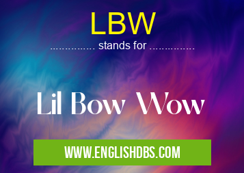 LBW means Lil Bow Wow LBW