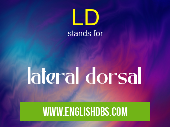 LD means lateral dorsal LD