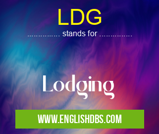 LDG means Lodging LDG
