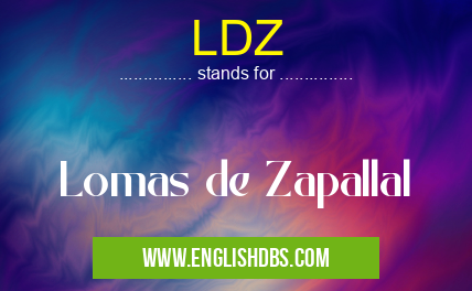 LDZ means Lomas de Zapallal LDZ