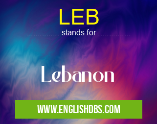LEB means Lebanon LEB