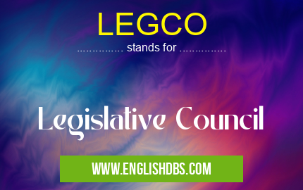 LEGCO means Legislative Council LEGCO