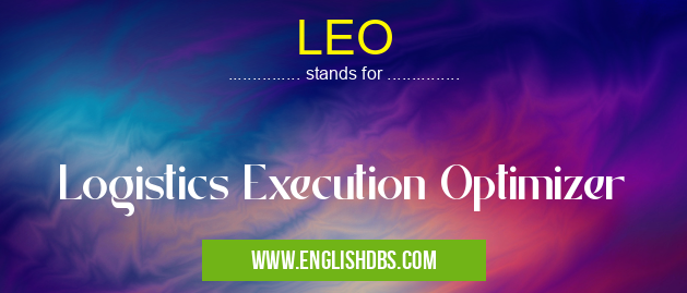 LEO means Logistics Execution Optimizer LEO