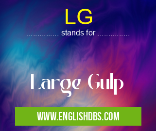 LG means Large Gulp LG