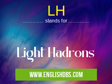 LH means Light Hadrons LH
