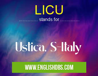 LICU means Ustica, S-Italy LICU