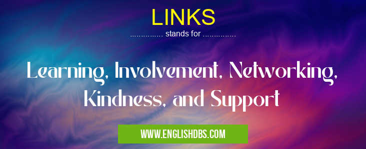 LINKS means Learning, Involvement, Networking, Kindness, and Support LINKS