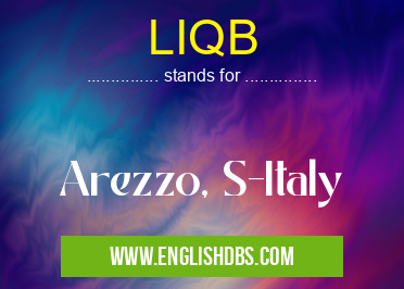 LIQB means Arezzo, S-Italy LIQB