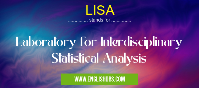 LISA means Laboratory for Interdisciplinary Statistical Analysis LISA