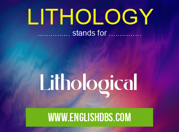 LITHOLOGY means Lithological LITHOLOGY