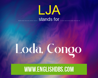 LJA means Loda, Congo LJA