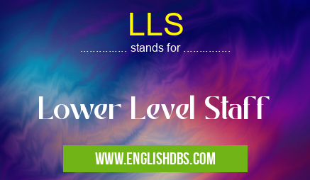 LLS means Lower Level Staff LLS