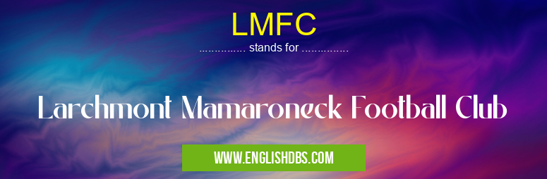 LMFC means Larchmont Mamaroneck Football Club LMFC