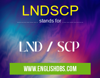 LNDSCP means LND / SCP LNDSCP