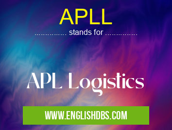 APLL means APL Logistics APLL