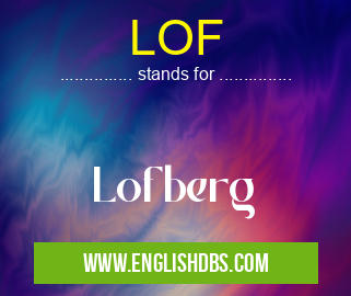 LOF means Lofberg LOF