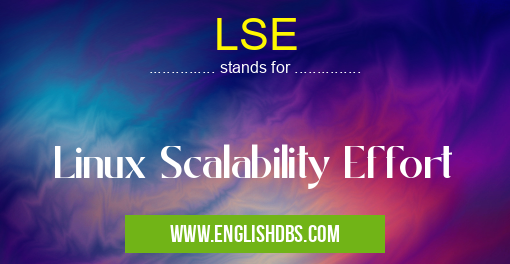 LSE means Linux Scalability Effort LSE