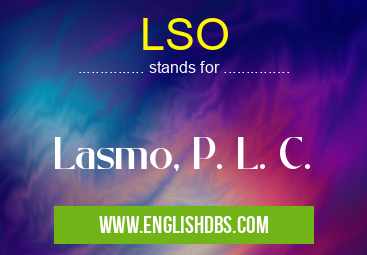 LSO means Lasmo, P. L. C. LSO