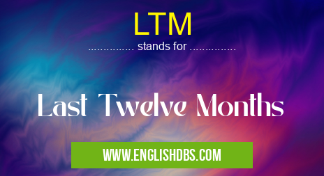 LTM means Last Twelve Months LTM