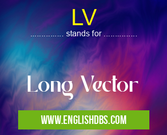 LV means Long Vector LV