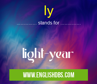 ly means light-year ly