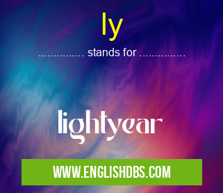 ly means lightyear ly