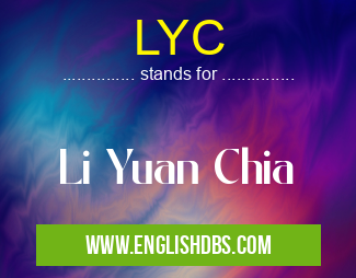 LYC means Li Yuan Chia LYC