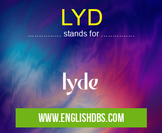LYD means lyde LYD