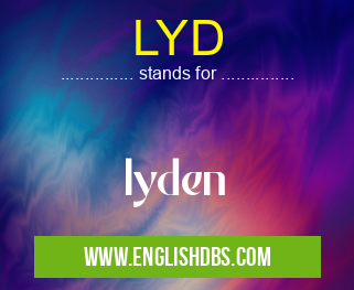 LYD means lyden LYD