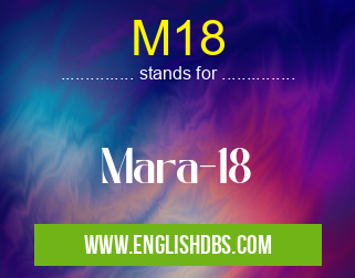 M18 means Mara-18 M18