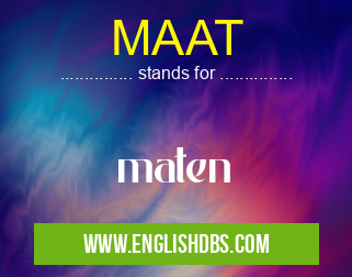 MAAT means maten MAAT