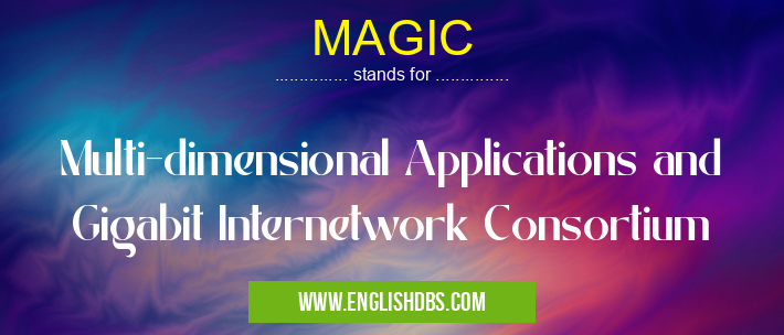 MAGIC means Multi-dimensional Applications and Gigabit Internetwork Consortium MAGIC