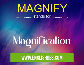 MAGNIFY means Magnification MAGNIFY