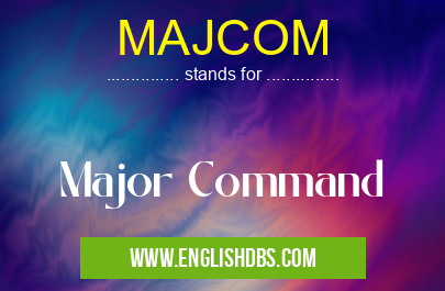MAJCOM means Major Command MAJCOM