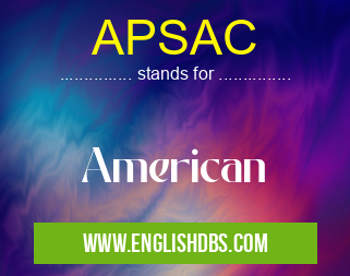 APSAC means American APSAC