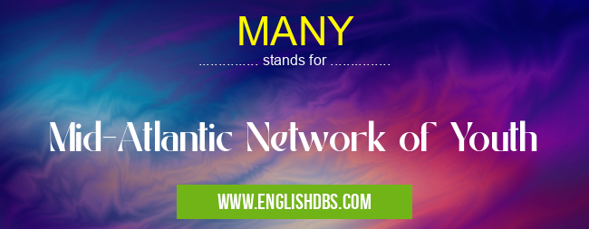 MANY means Mid-Atlantic Network of Youth MANY