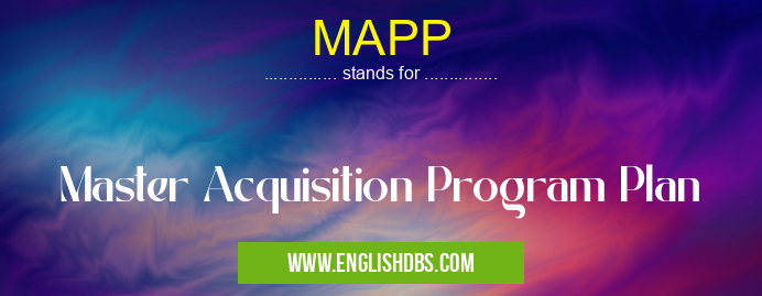 MAPP means Master Acquisition Program Plan MAPP