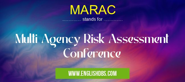 MARAC means Multi Agency Risk Assessment Conference MARAC
