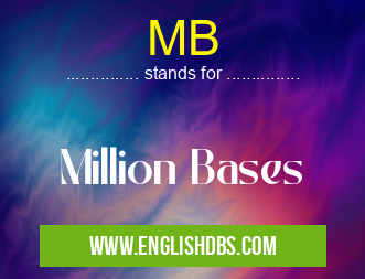 MB means Million Bases MB