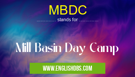 MBDC means Mill Basin Day Camp MBDC