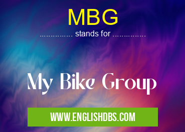 MBG means My Bike Group MBG