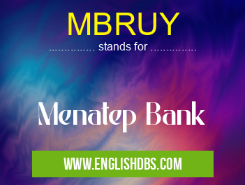 MBRUY means Menatep Bank MBRUY