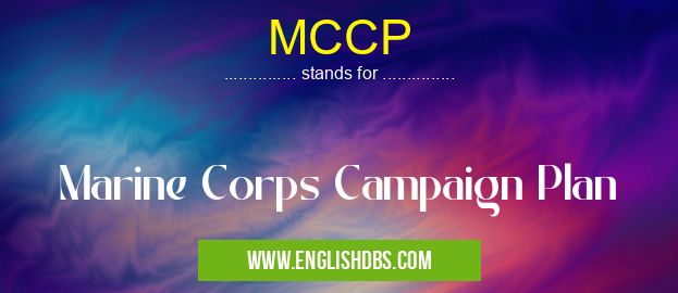 MCCP means Marine Corps Campaign Plan MCCP