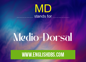 MD means Medio-Dorsal MD
